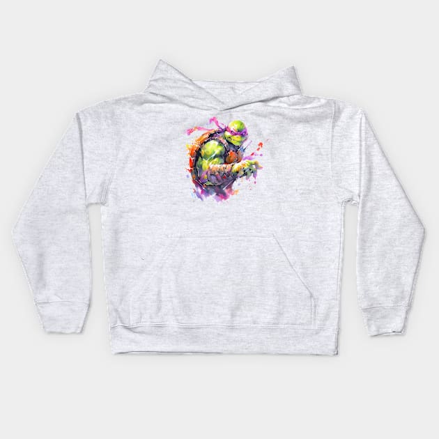 donatello Kids Hoodie by piratesnow